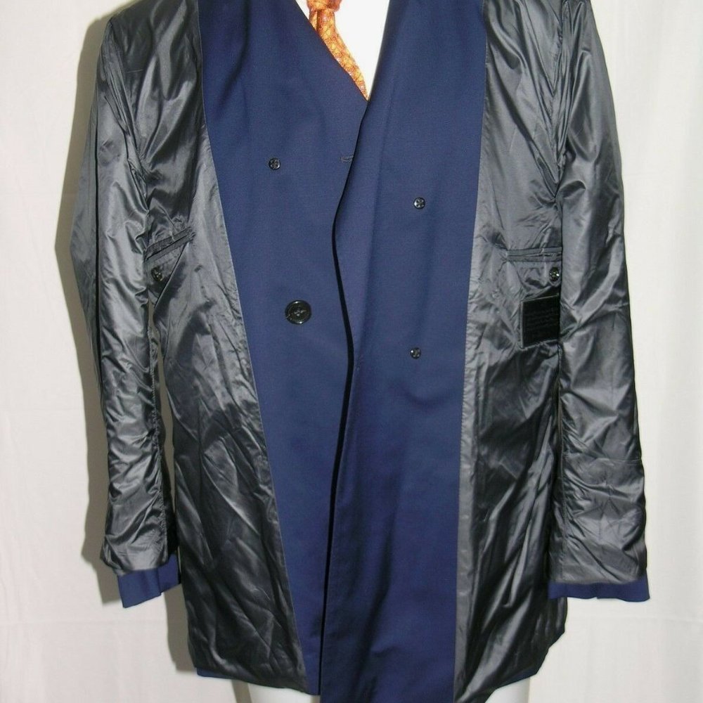 Montecore Lightweight Wool Solid Blue Double Brea… - image 8